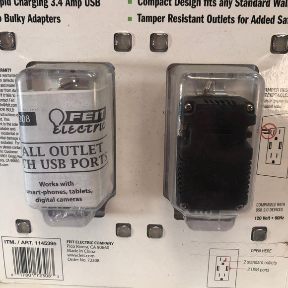 Other Feit Electric Wall Outlets With 2 Usb Ports Poshmark